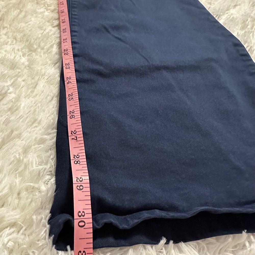 Mica Los Angeles Wide Leg Pants Navy Blue High Rise Trouser Women's 11/30 Work - Picture 8 of 9